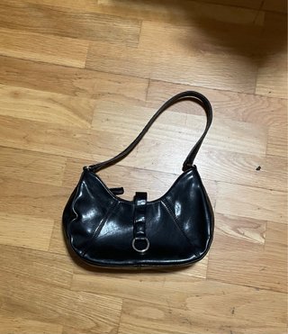 Bolso Negro Vintage Y2K Estilo Baguette