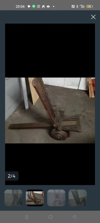 Silla artesanal africana original