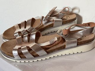 Sandalias Plataforma Plata