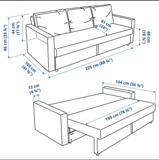 Sofá Cama Friheten Ikea Gris
