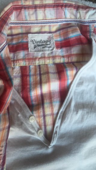 Camisa cuadros tejana Lefties Talla L
