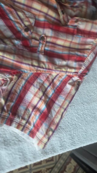 Camisa cuadros tejana Lefties Talla L