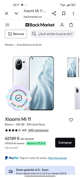 Xiaomi Mi 11 5G blu