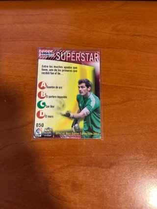 Carta coleccionable Casillas Supers LFP 2012
