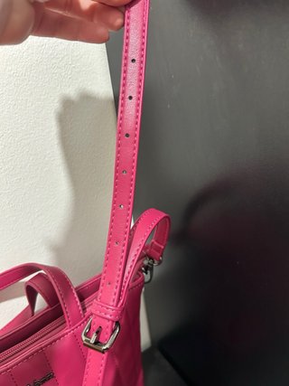 Borsa Gian Marco Venturi mano/tracolla fucsia