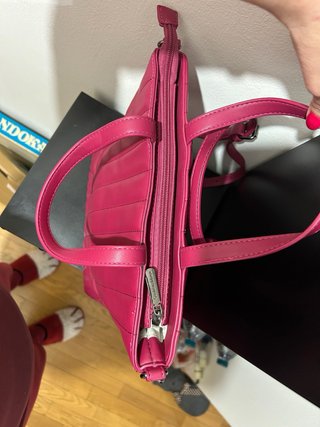 Borsa Gian Marco Venturi mano/tracolla fucsia