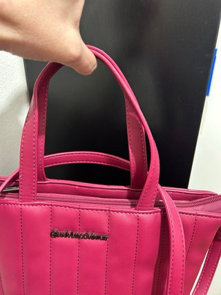 Borsa Gian Marco Venturi mano/tracolla fucsia