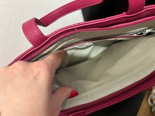 Borsa Gian Marco Venturi mano/tracolla fucsia
