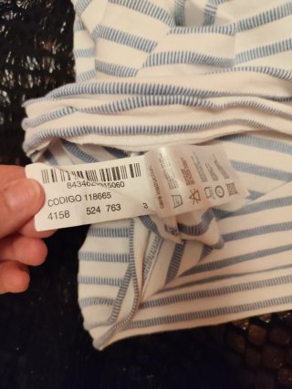 Camiseta Victorio y Lucchino Rayas Azul/Blanco