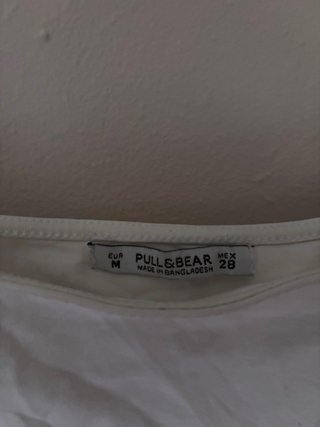 Top tirantes Pull and Bear blanco Talla M