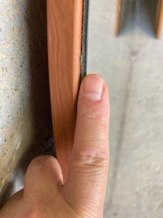 Espejo montado en madera de 16mm. Listo para colga
