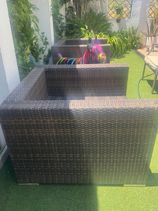 2 Sillones  Exterior Mimbre