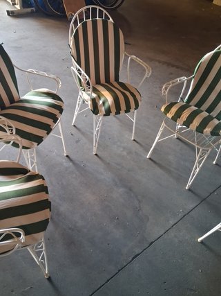 Sedie da giardino con cuscini