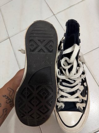 Converse Zapatillas Estampado Blanco y Negro