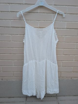 Mono blanco ibicenco. Talla M