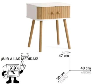 Lote 2 Mesitas Noche Bambú y Madera