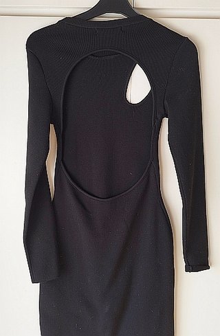 Vestido negro espalda descubierta S