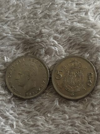 Moneda de 5 Pesetas 1982 España - Juan Carlos I