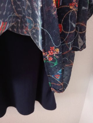 Blusa Punto Roma Hombros Descubiertos .