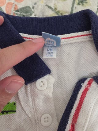 Conjunto de 2 polos infantiles con estampado