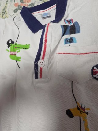 Conjunto de 2 polos infantiles con estampado