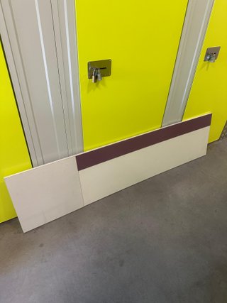 Cabecero cama 135cm madera beige/marrón
