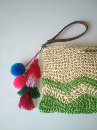 Cartera Mano Rafia