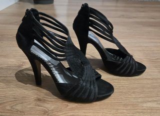 Zapatos de tacón negros mujer