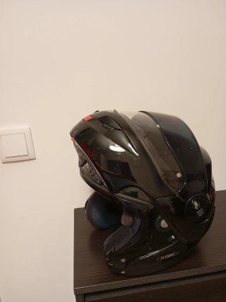 Casco Moto Nolan Negro Carretera Touring