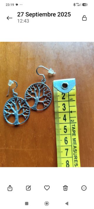 Pendientes plata 925 árbol de la vida