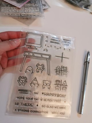 Sellos Scrapbooking Ratones y Videollamadas