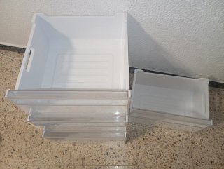 Cajones transparentes para congelador