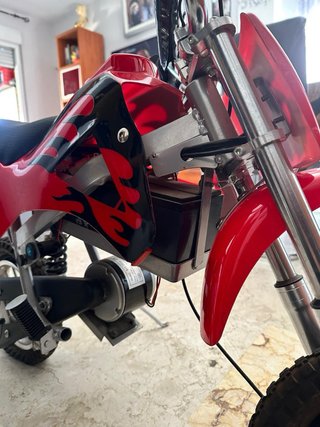 Moto Eléctrica Infantil Roja Motocross