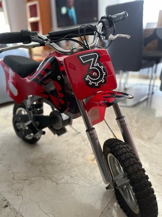 Moto Eléctrica Infantil Roja Motocross