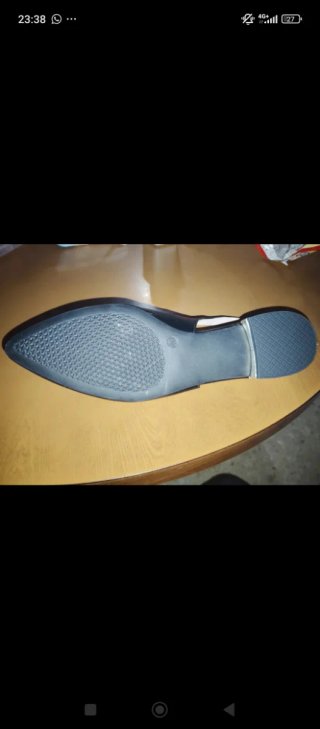 Zapatos planos punta fina negros talla 40