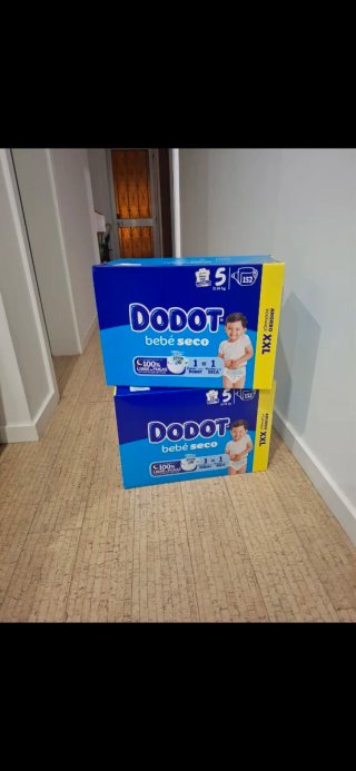 Fraldas Dodot Bebé Seco Tamanho 5 XXL