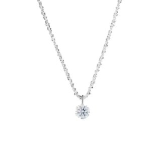 Collar de plata con colgante de circonita