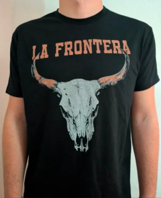 CAMISETA NEGRA - LA FRONTERA - TALLA XL y más...