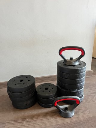 Set Pesas Gimnasio Multifunción 38.5 kg