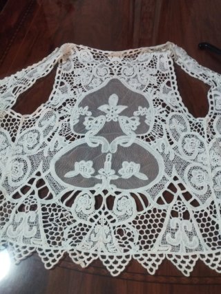 Chaleco de encaje blanco talla S
