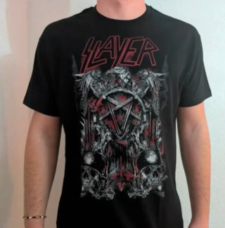 CAMISETA NEGRA - SLAYER - TALLA XL y más...