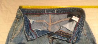 Pantalón vaquero cargo Zara Man azul