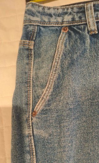 Pantalón vaquero cargo Zara Man azul