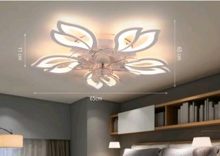 Lámpara Ventilador Techo LED con Mando