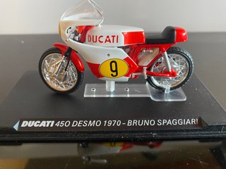 Modellino Ducati 450 Desmo 1970 Bruno Spaggiari