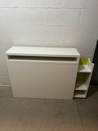 Mueble cabecero de cama ikea blanco y verde