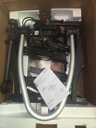 Portabicicletas Westfalia BC 60 per Attacchi - per 2 Biciclette; Adatto per Biciclette Elettriche; Pieghevole