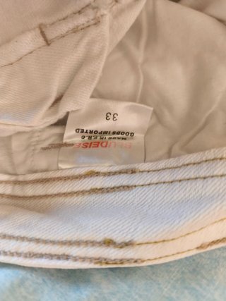 Pantalón pirata blanco mujer T.38