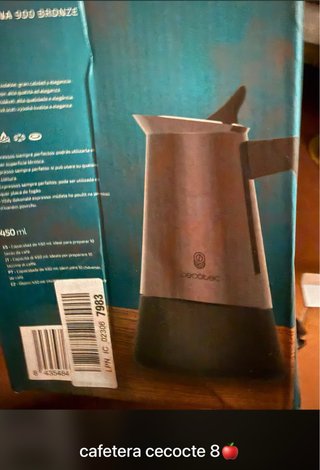 Cafetera Cecotec 8 Bronce 450ml