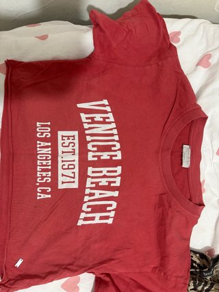 Camiseta roja Venice Beach Los Angeles